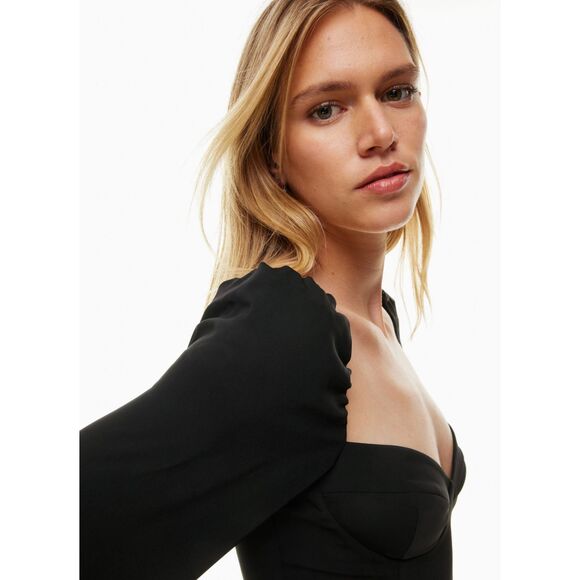 Aritzia Wilfred Novella Dress in Total Eclipse NWT - Picture 8 of 12